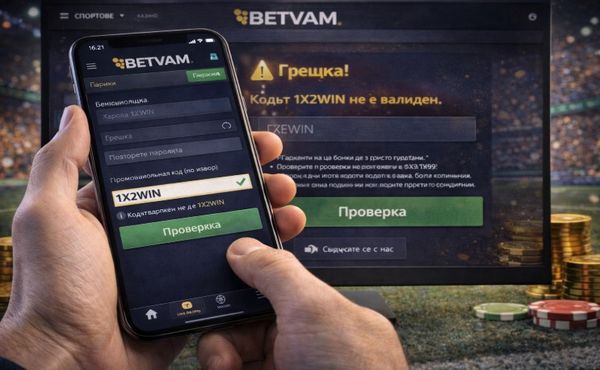 Проверка на Betvam промо код при грешка или неуспешно активиране